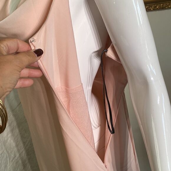 NWT Forever 21 Pink Satin Slip Dress size 2X - Picture 9 of 11